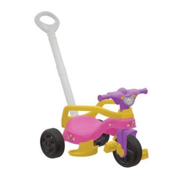 Imagem de Triciclo Encantado Infantil com Aro Empurrador Pedal Pais e Filhos