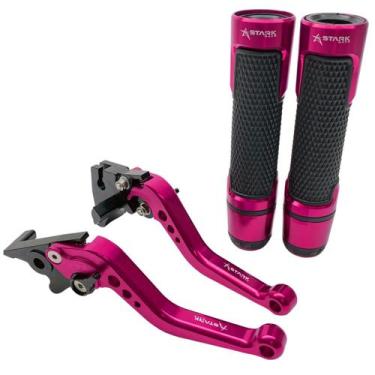 Imagem de Kit Manete Manopla Esportivo Ninja 250r 300r 400r Versys300 - Stark Ra