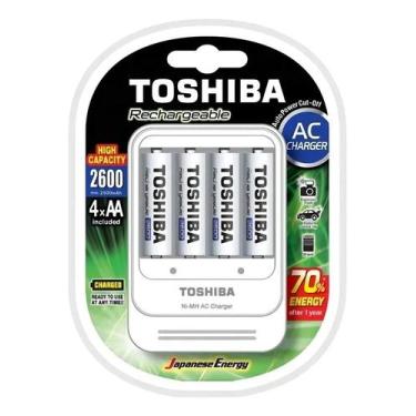 Imagem de Carregador De Pilhas Aa/aaa Tnhc-6gae4 C/4 Pilhas Aa 2600mah - Congrat