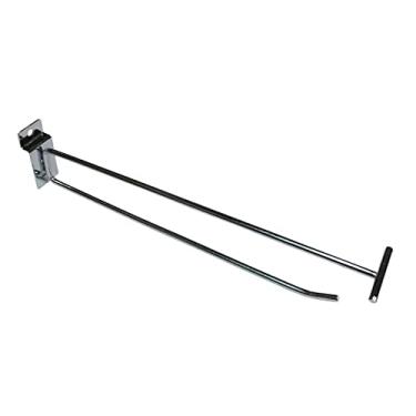 Imagem de Gancho Porta Preço Para Canaletado 4,76mm 25cm 50Un Cromado