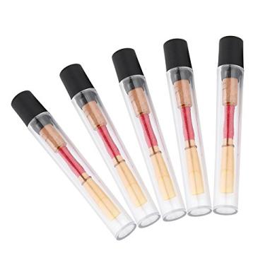 Imagem de Palhetas de oboé macias para iniciantes (5 peças), resistência média, com estojo/tubo de plástico, ideal para iniciantes e profissionais