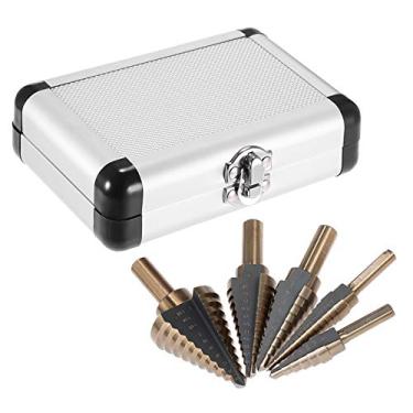 Imagem de Zwbfu Conjunto de broca de aço de alta velocidade de 5 peças 4241 passo Kit de broca de haste redonda Pagode T-wist Ferramenta de perfuração com caixa de armazenamento para peça portátil