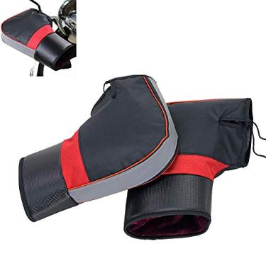 Imagem de Yajun Luvas para guidão quentes de inverno para motocicleta, scooter, luvas quentes para as mãos, 1 par de capa protetora de mão espessa, A