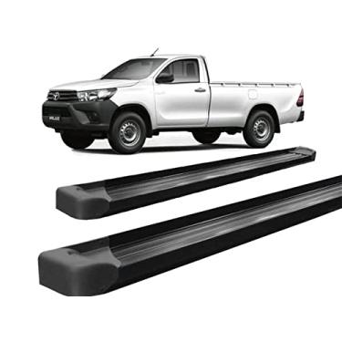 Imagem de Estribo Hilux 2016 a 2020 Chapa de Aluminio Preto