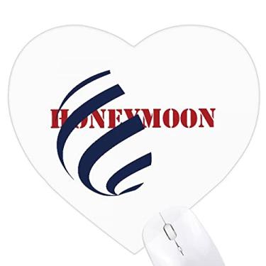 Imagem de Mouse pad Ribbon Surrounds Shelter Sweetness coração tapete de borracha para escritório