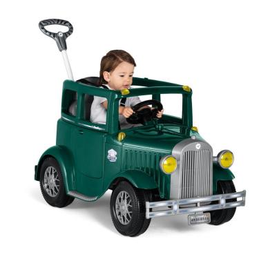 Imagem de Carrinho de Passeio ou Pedal Infantil Com Empurrador Calhambek - Calesita Verde