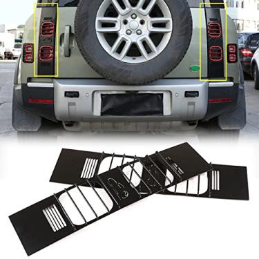 Imagem de FINMOKAL Capa de proteção de luz de freio traseira preta para Land Rover Defender 90 110 para 2020 2021 2022