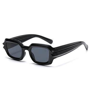 Imagem de Óculos de Sol Quadrado Personalidade Óculos de Sol Moda Pernas Onduladas Forma Côncavo Óculos de Sol Hip Hop Moderno, 1, Tamanho Único
