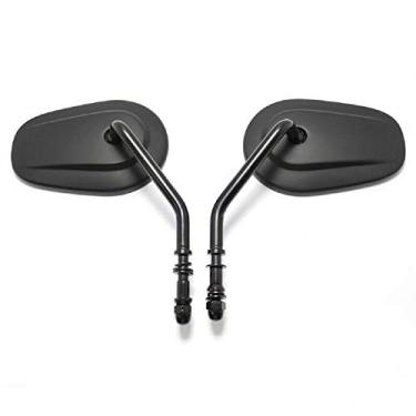 Imagem de Espelhos esportivos pretos E-Bro Harley para Road King Sportster Street Glide Electra Glide Dyna Softail Road Glide 1982-2019
