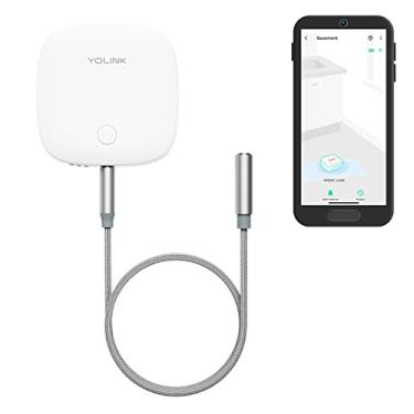 Imagem de YoLink Sensor de vazamento de água 2, sensor de vazamento de água para casa inteligente de mais longo alcance do mundo, detector de vazamento de água com sirene integrada de até 105 dB, compatível com Alexa e IFTTT – Necessário hub YoLink