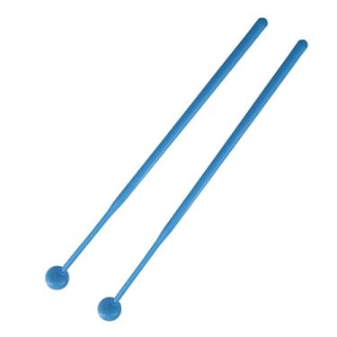 Imagem de Dynwave 2x Malhos Glockenspiel Malhos rígidos Malhos de xilofone Glockenspiel Sticks para carrilhão de energia, xilofone, de madeira e, Azul
