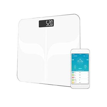 Imagem de balança de gordura corporal bluetooth - balança de peso digital inteligente com aplicativo gratuito ios e android fitdays, aplicativo inteligente para monitoramento de fitness ligado/desligado