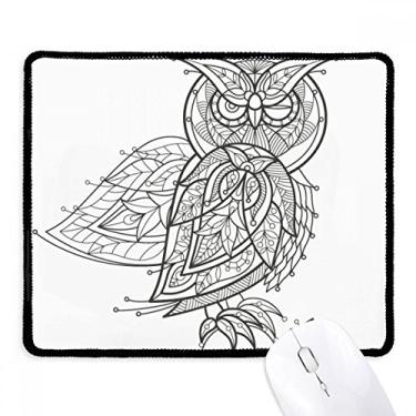 Imagem de Mouse pad de borracha para jogos com borda costurada para desenho de pássaro, linha voadora