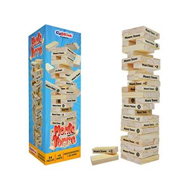 Imagem de Monte Torre com 54 Peças em Madeira a Partir de 5 Anos Ciabrink