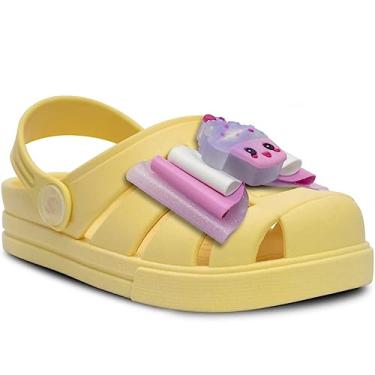 Imagem de Sandalia Babuche Feminina Nº 21 Ao 28 Moda Infantil Menina 12.107 (Amarelo, BR, Criança de 1 a 3 anos, Numérico, 22)