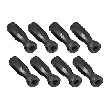 Imagem de oshhni 8 pçs cabo de pebolim de mesa cabo de substituição peça de pebolim antiderrapante, PRETO