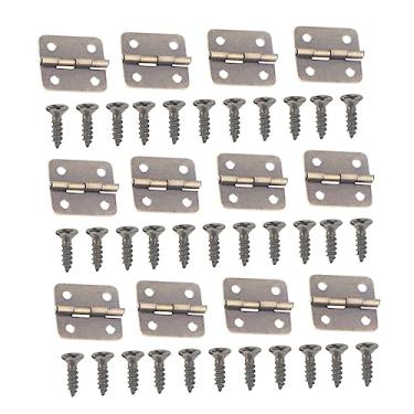 Imagem de OSALADI 100 Unidades Dobradiças De Fechamento Automático Mini Dobradiças De Latão Dobradiças Retrô Dobradiças De Metal Para Artesanato Ferrolho De Gancho Dobradiças Antigas Caixa Vintage