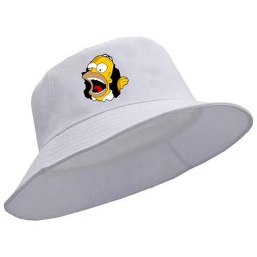 Imagem de Boné Chapéu Unissex Cata Homer Simpsons Buraco Ovo Bucket Hat Varias C