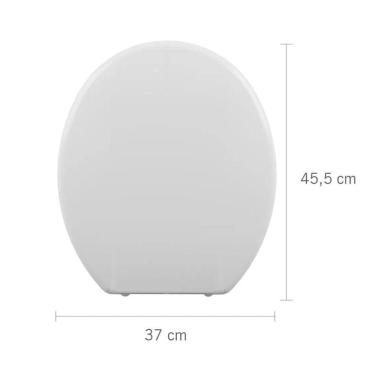 Imagem de Assento Sanitário Almofadado Slim - Astra Branco