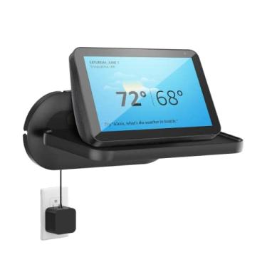 Imagem de HomeMount Suporte de parede Show 8 - Suporte de casa inteligente com economia de espaço compatível com Google Nest Hub Max e alto-falantes portáteis e Show8 (1ª e 2ª geração, versão 2019, 2021 e 2023