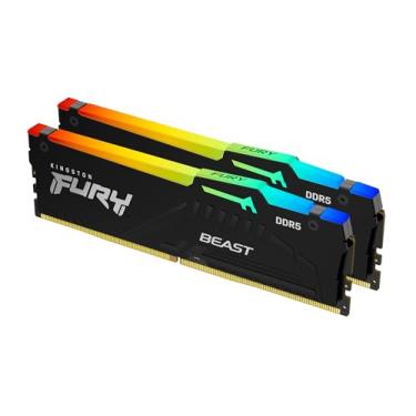 Imagem de Kingston Fury Beast Black RGB Expo 32GB 6400MT/s DDR5 CL32 DIMM Desktop Gaming Memory Kit de 2 - KF564C32BBEAK2-32