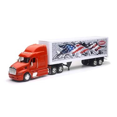 Imagem de Fast Lane 1:32 Scale Die-Cast Mighty Haulers - Support Our Troops Red Truck with Trailer