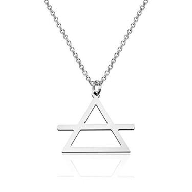 Imagem de LBSBO Colar Alquímico Símbolos Planetários Alquímicos Símbolos de Transmutação Símbolos Oculto Alquimia Fire Earth Water Air Symbol