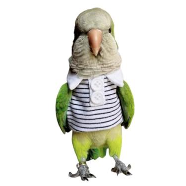 Imagem de CXYYXF Fantasia de pássaro fralda de pássaro terno de voo roupas de verão cosplay foto adereço para papagaios periquito periquito calopsita pequenos vestuário animais (branco, 2M)