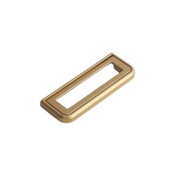 Imagem de Puxadores de gavetas de armário, puxadores decorativos de liga de zinco para porta de guarda-roupa preto fosco, puxadores dourados, areia dourada 96mm