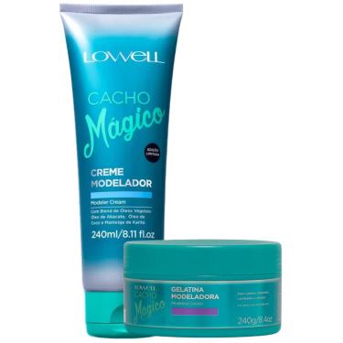 Imagem de Kit Lowell Cacho Mágico Creme Modelador 240ml + Gelatina 240g