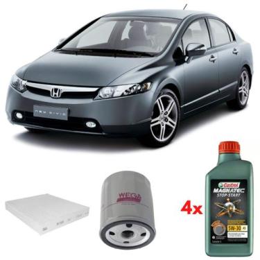 Imagem de Kit Revisão Castrol 5w30 Civic 1.8 2007 A 2011