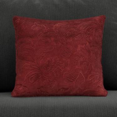 Imagem de Capa Luxuosa para Almofada Várias Cores 44x44 - ARADECOR, Bordô