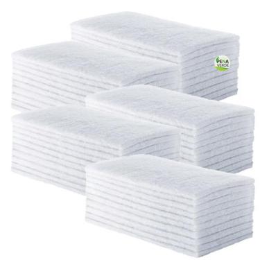 Imagem de Fibras Branca Superfícies Delicadas 23 cm x 10 cm - Kit 50 Unidade Par
