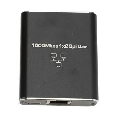 Imagem de Divisor Gigabit Ethernet Divisor Ethernet 1 a 2, Divisor de Rede Gigabit de Alta Velocidade de 1000 Mbps Com Cabo de Alimentação USB Divisor LAN RJ45 para Cabo Cat5 / 5e / 6/7/8