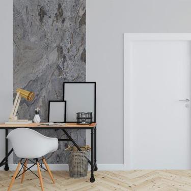 Imagem de Papel de Parede Painel 3D Mármore Carrara Cinza 1M Revestimento Auto C