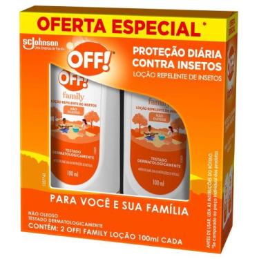 Imagem de Pack Repelente Loção Off! Family Squeeze 2 Unidades 100ml Cada