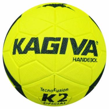 Imagem de Bola Handebol Kagiva K2 Tecnofusion Oficial Handball Com NF, Amarelo