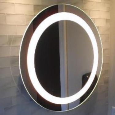 Imagem de Espelho Redondo 50cm , Jateado Frontal - com Led e Touch Screen  - JR 
