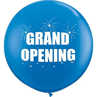 Imagem de Grand Opening Fireworks Balloon – Giant 36 Inches Latex (1 Count) For Event Use – Fill with Air or Helium (Blue)