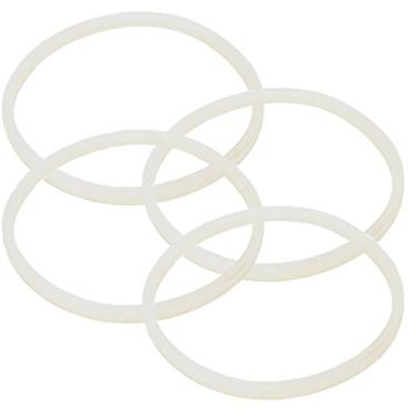 Imagem de Blendin Vedação De Borracha Da Junta De Reposição, Compatível Com O Misturador Magic Bullet Original MB1001 250W Cruzado Ou Lâmina Plana (4) Branco