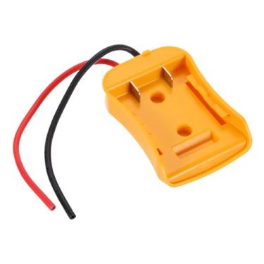 Imagem de HARFINGTON Conversor de adaptador de bateria para bateria de 20V DIY Rc Car Truck, kit de conversão de bateria com fio 12AWG, conector de chicote de fios, amarelo