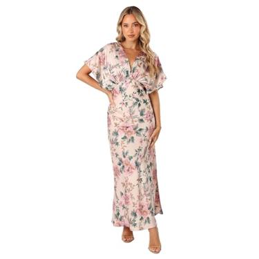 Imagem de Petal & Pup Vestido longo feminino Ricki, Rosa floral, GG