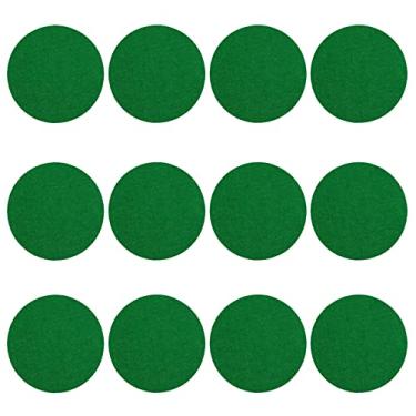 Imagem de Kasteco Pacote com 12 almofadas de feltro autoadesivas Air Hockey Mallet, verde, 94 mm (pacote com 12)