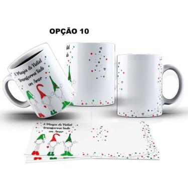 Imagem de Caneca 325ml M4 Feliz Natal Minimalista Delicada - LARANJA E MIMOS