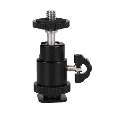 Imagem de Mini Cabeça De Tripé Ball Head 1/4 Com Suporte Sapata Foto e Vídeo - K
