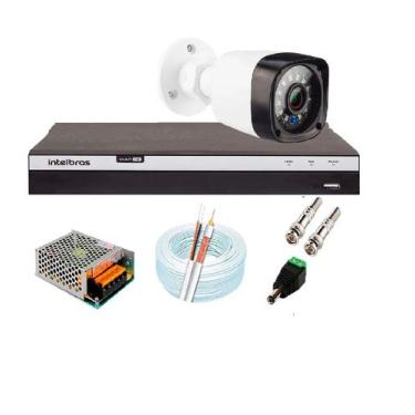 Imagem de Kit 1 Cam 1080P 2MP Fullhd Dvr Mhdx 3104 Full Hd S/ Hd - Intelbras