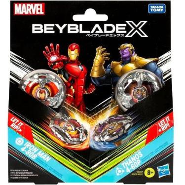 Imagem de Pack Beyblade X Marvel Homem de Ferro VS Thanos Hasbro G0287