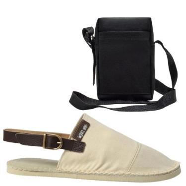 Imagem de Kit Alpargata Muli Bolsa Bag Feminino Masculino Moda Verão - SNOW, Beg