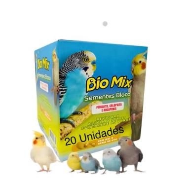 Imagem de Bloco De Sementes Para Periquito Calopsita Agapornis Biomix - BIO MIX