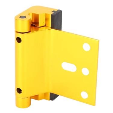 Imagem de Fechadura de Segurança Doméstica, Força de 800 Libras para Evitar Entrada Não Autorizada, Fechadura de Reforço de Porta de Liga de Alumínio para Quarto (Ouro)